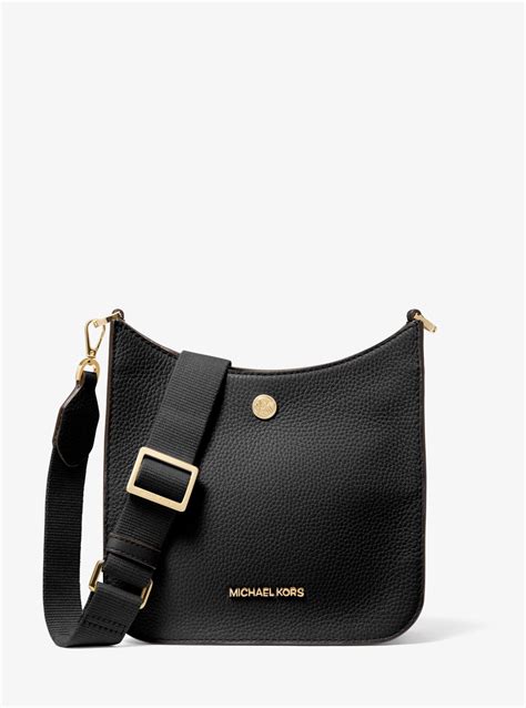 michael kors briley small pebbled leather messenger bag|Briley Small Pebbled Leather Messenger Bag .